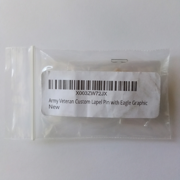 United States Army Veteran Bald Eagle Enamel Lapel Pin USA Military Soldier Pin - Picture 6 of 6